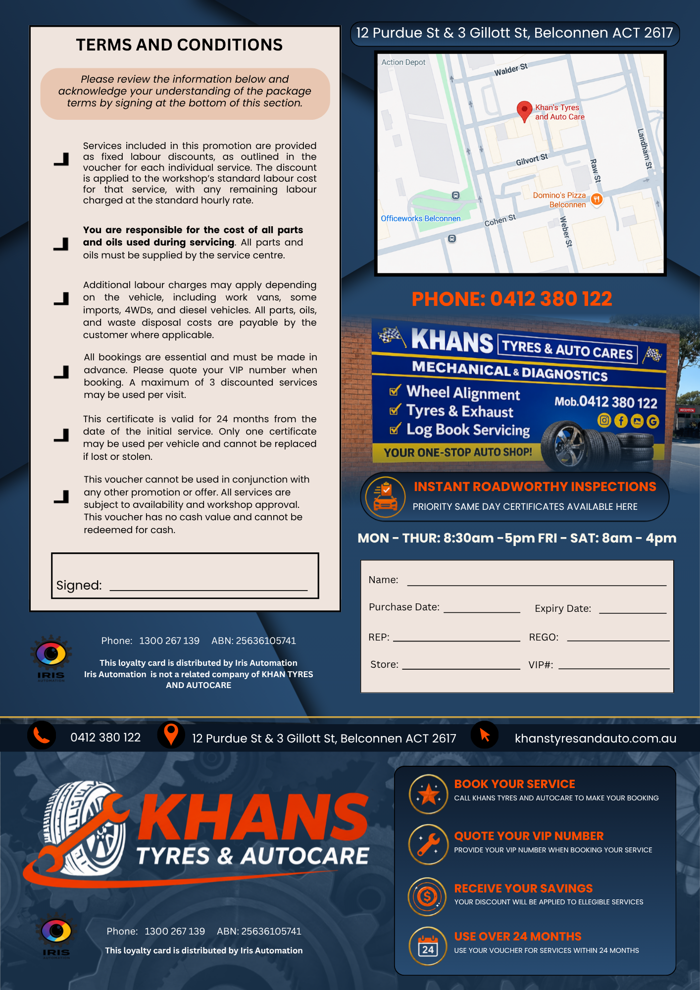Khans Tyres & Autocare Back
